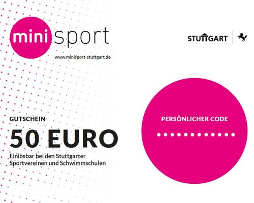 Minisport Gutschein der Stadt Stuttgart