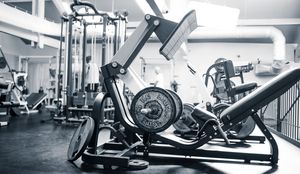 Salle de fitness effet vintage